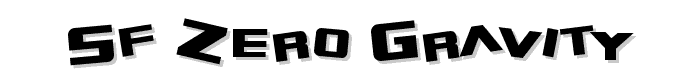 SF Zero Gravity font